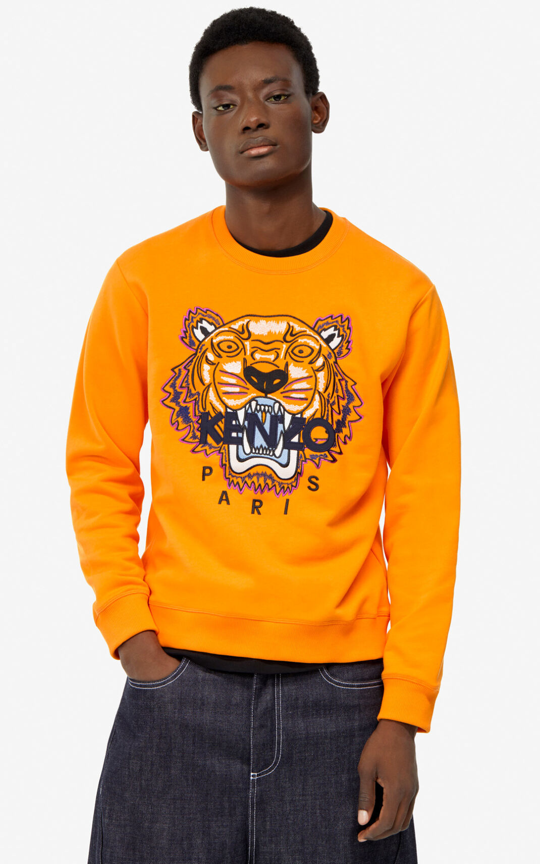 Sweat Kenzo Homme Tiger Orange GBIFJ-5698